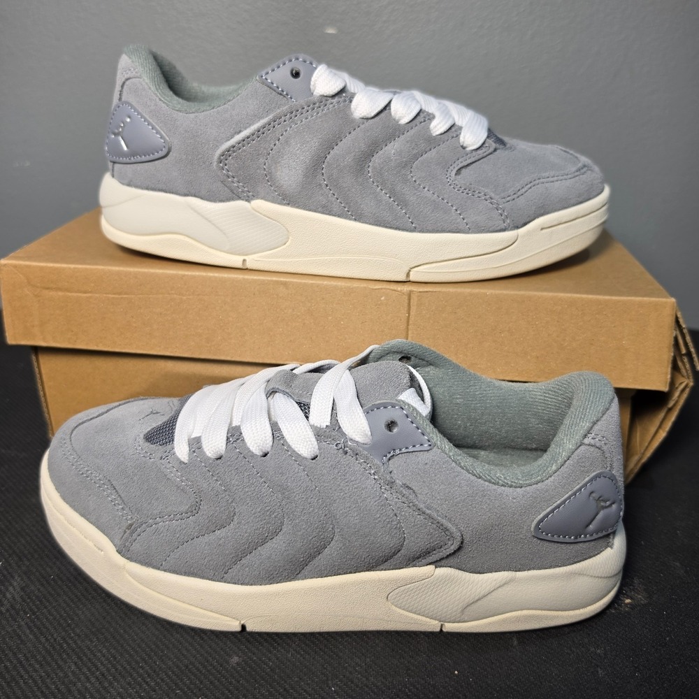 Women sz 7.5  Youth sz 6  Jordan Session Cool Grey Suede Lifestyle NIB IB5679
